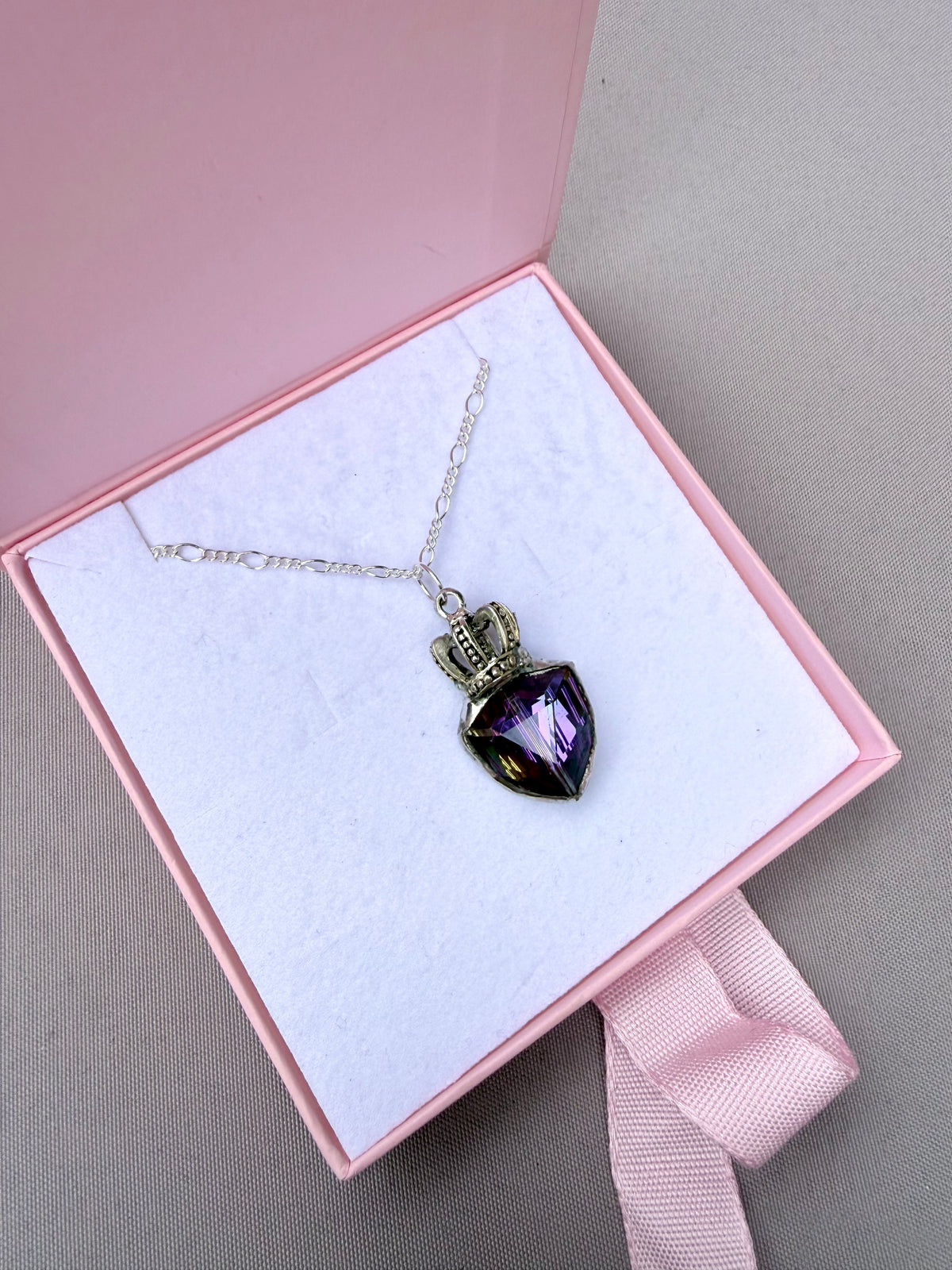 💜 20” Figaro Sterling silver necklace 💜