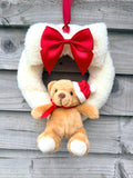 🎄Christmas Handmade Teddy Bear Wreath 🎄