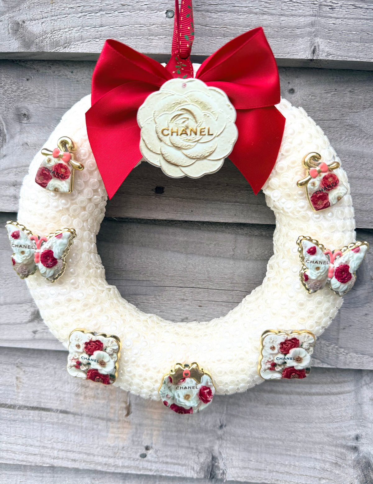 🎄 New Inspired Christmas Pearl Wreath 🎄