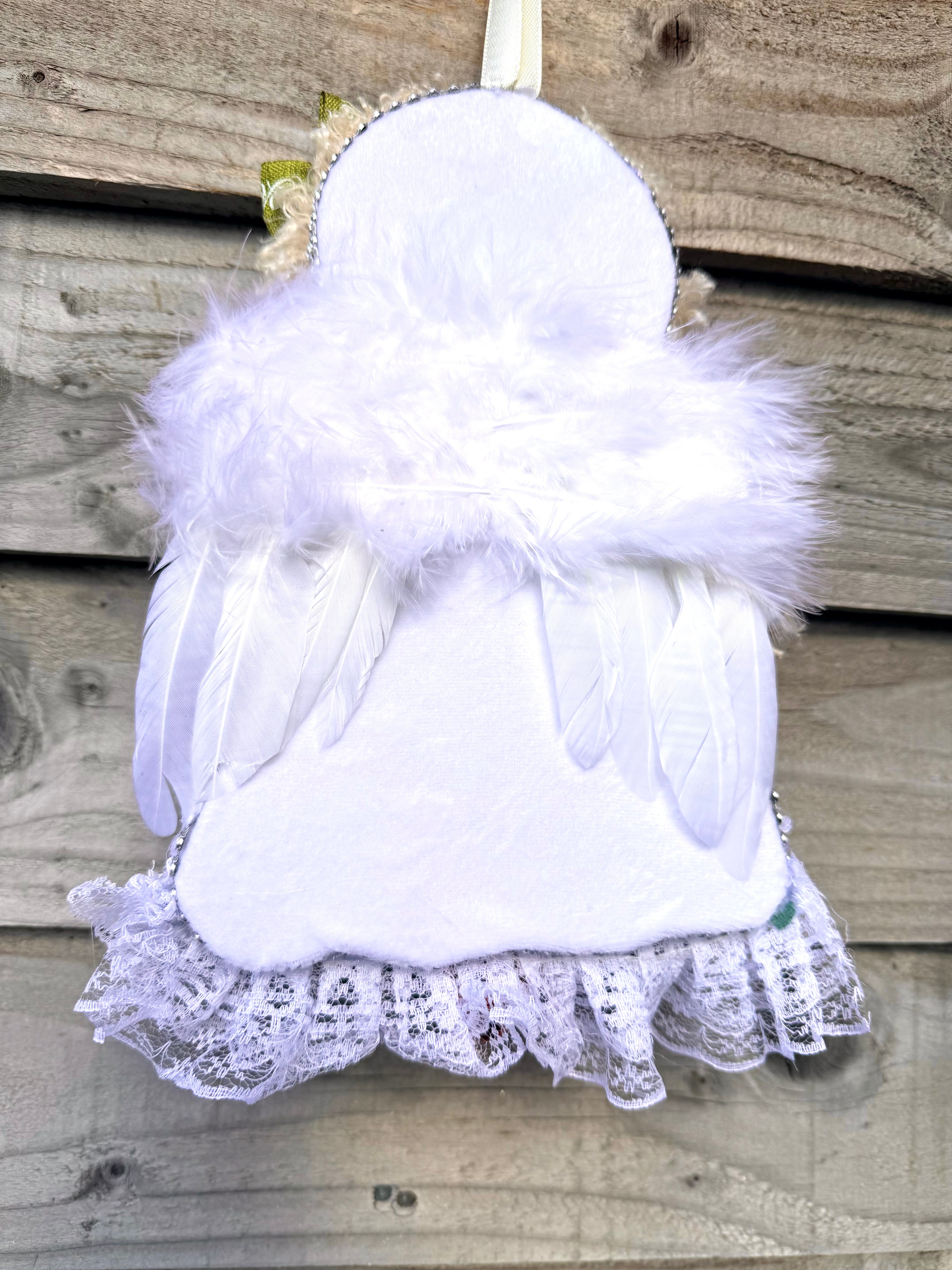 👼 Handmade Christmas Holly Angel Decorations 👼
