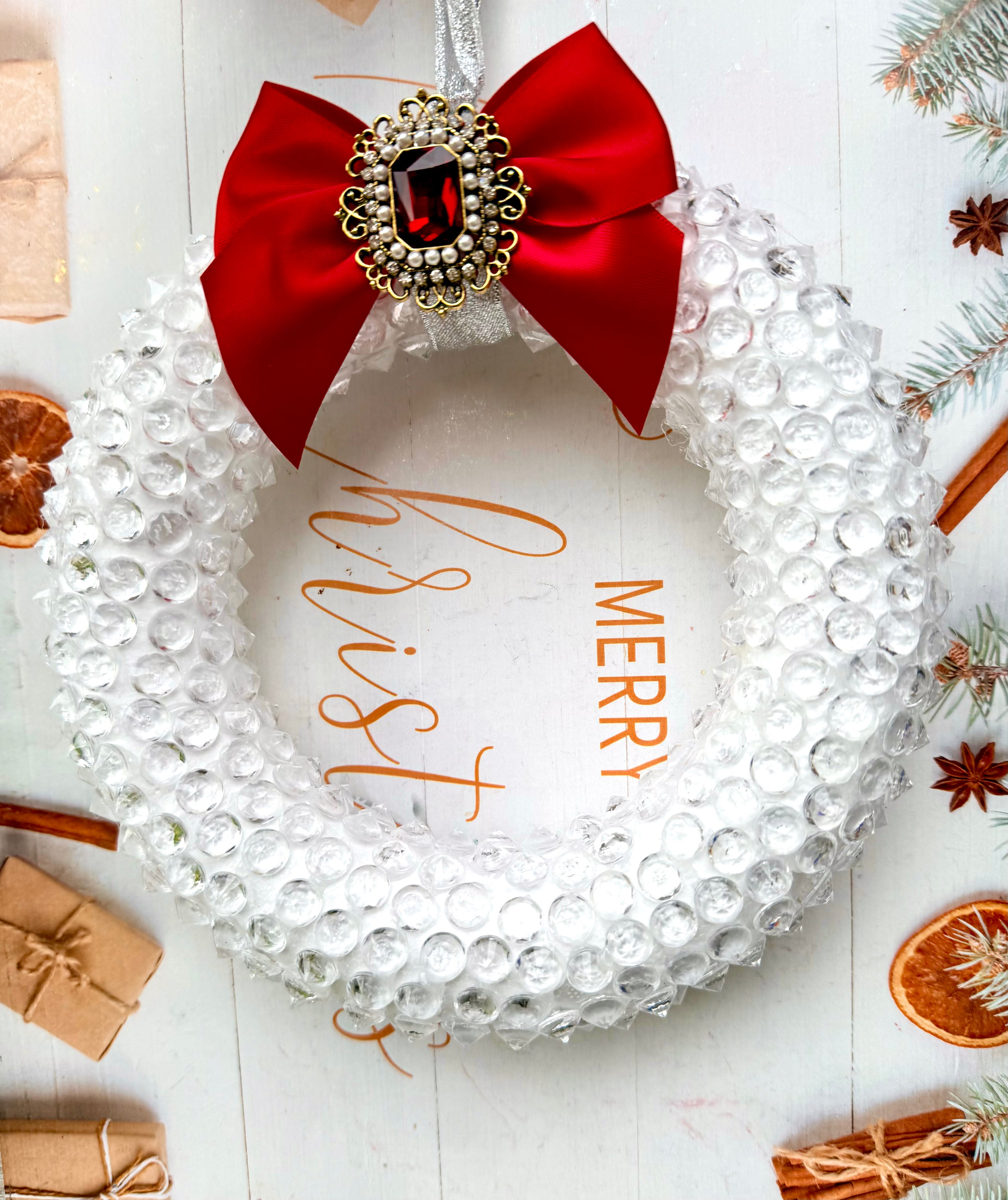 🎄Icicle White Christmas Wreath 🎄