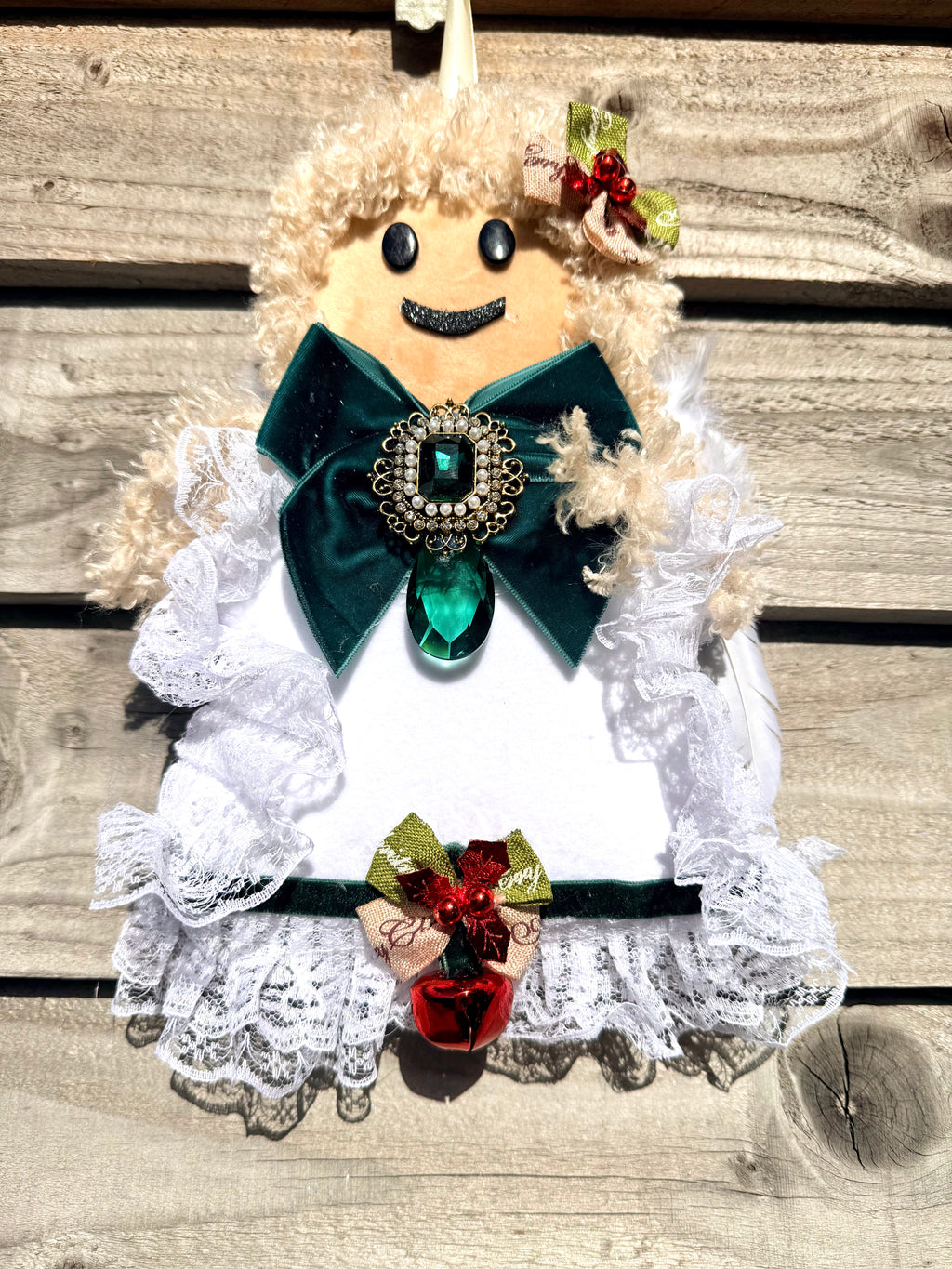 👼 Handmade Christmas Holly Angel Decorations 👼